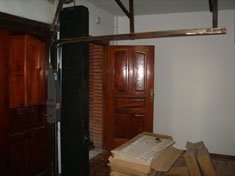 porton levadizo de madera